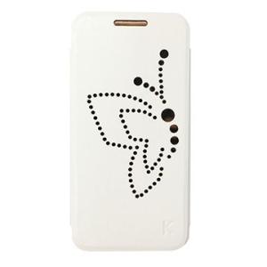 Khieng Htc 在庫処分 J ホワイト Butterfly用puレザーケース