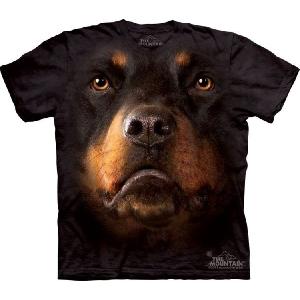 【THE MOUNTAIN】【動物 顔 Tシャツ】(ロッティー) Rottweiler Face【Mサイズ】｜dgmode