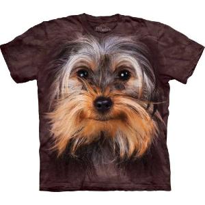 【THE MOUNTAIN】【動物 顔 Tシャツ】(ヨークシャテリア×フェイス) Yorkshire Terrier Face【Mサイズ】｜dgmode