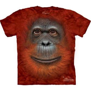 The ランキングtop10 Mountain 動物 顔 Tシャツ Orangutan オランウータン Mサイズ Face