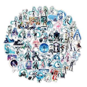 初音ミクステッカー 100枚 アニメシール 防水シール スーツケース バイク ヘルメットなど適用
