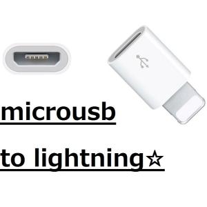 () 2個セット！ライトニングコネクタ変換アダプタ☆マイクロUSB　to　Lightning