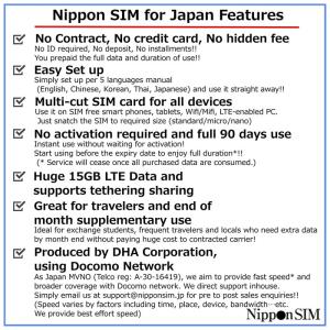 プリペイドSIM 日本 90日間 15GB S...の詳細画像4