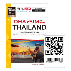 【メール送付】タイ eSIM 10日間 50G...の詳細画像1