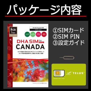 カナダ simカード 7日間 8GB プリペイ...の詳細画像2