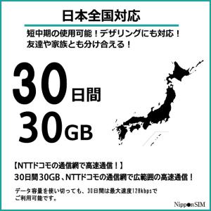 【メール送付】eSIM 日本 30日間 30G...の詳細画像2