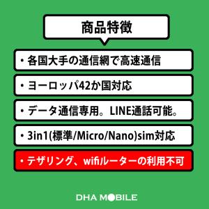 ヨーロッパ simカード 42国周遊 30日間...の詳細画像1