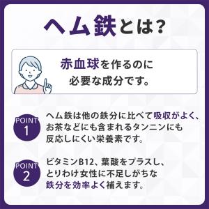 ヘム鉄 徳用 90日分 栄養機能食品( 鉄 ・...の詳細画像4