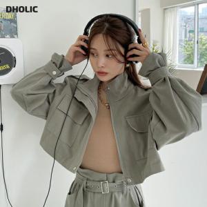 アウター ジャンパー 長袖 クロップド 大人 上品