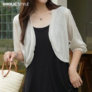 トップス カーディガン ボレロ シアー 透け感 ショート丈