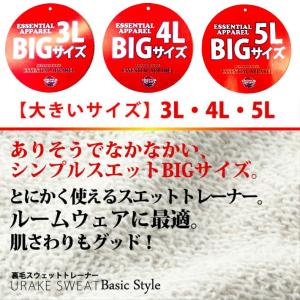 トレーナー メンズ 無地 大きいサイズ スウェ...の詳細画像2