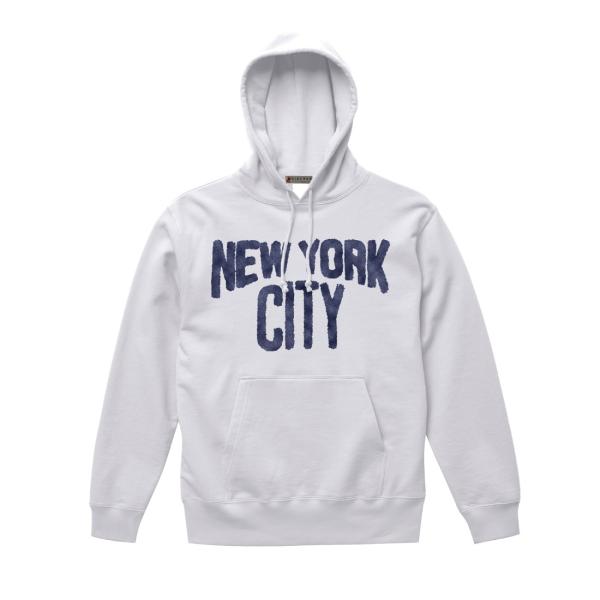パーカー NEWYORKCITYを手書きで表現したデザイン