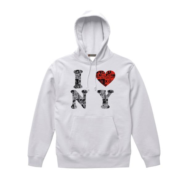 文化の中心  LOVE NYデザインパーカー