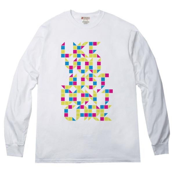 レトロフューチャー フォントカラーリング ロングＴシャツ