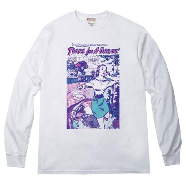 アメコミをそのまま切り取ったようなTEARSデザイン ロングＴシャツ