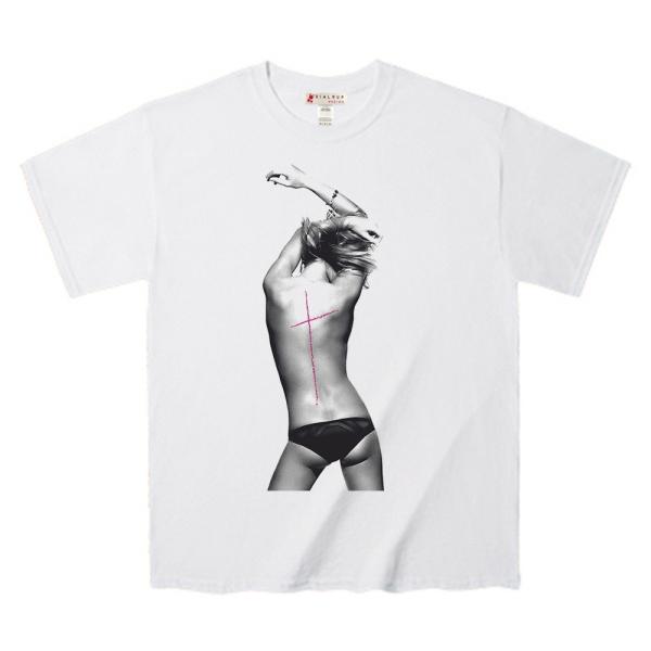 Ｔシャツ ヌードフォト 手書きクロス Tee