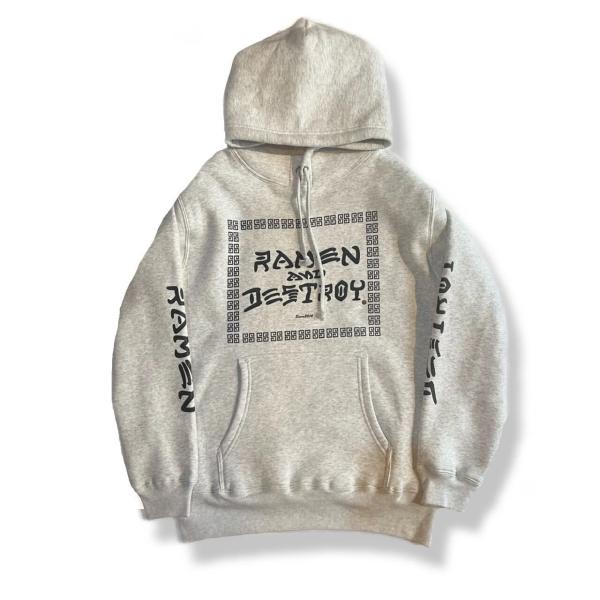 RAMEN&amp;DESTROY　ラーメン＆デストロイ Original Hood 「アッシュ」　プルオー...