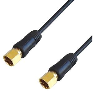 F-FACTORY アンテナケーブル 1m  4K8K/ BS/CS/地デジ/CATV 放送対応 S-2.5C-FB 同軸ケーブル 1m 両端F型コネ