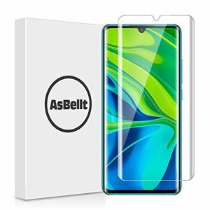AsBellt Xiaomi Mi Note 10 フィルム 指紋認証が可能 日本旭硝子素材 Xiaomi Mi Note 10 ガラスフィルム 3Dラウンドエッジ
