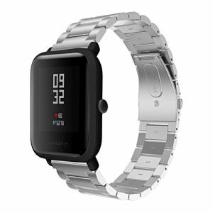huami Amazfit Bip バンド Comtax ステンレスバンド 20mm 交換ベルト huami Amazfit Bip/Gear Sport 対応 オシャレ