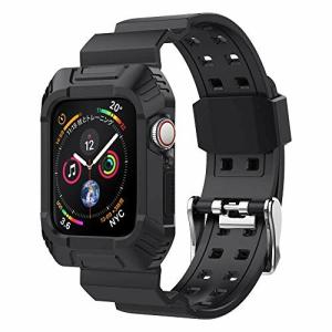 NN.ORANIE コンパチブル apple watch 6/SE/5/4 ケース バンド 一体式バンド スポーツバンド 運動型 耐衝撃 防汗 傷防止