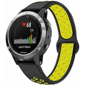 22mmベルト 交換バンド For GARMIN Fenix 5,Fenix 5 Plus, Fenix 6, Fenix 6 Pro,Forerunner 935, Forerunner 945, Approach S60, Quat