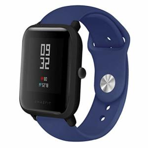 Comtax Compatible with for Huami Amazfit Bip バンド 20mmシリコン製交換ベルト huami Amazfit GTR 42mm&Gear Sport/Galaxy Active 対応 (
