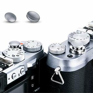 JJC 1+1 ソフト レリーズ シャッターボタン セット 凹 + 凸 グレー Fuji Fujifilm 富士 XT4 XT3 XT2 XT30 XT20 XT10 XPRO3 XPRO2 XP