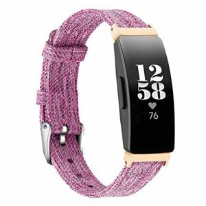 Comtax for Fitbit Inspire HR バンド ナイロン製交換用ベルト 多色選択 調整可能 対応 Fitbit Inspire Fitbit Inspire HR (L,パー