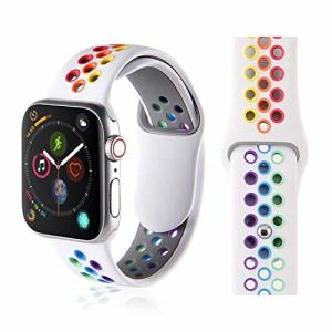 ZENGYQI コンパチブルApple Watch バンド42mm44mm互換性のあるiWatchシリー5/4/3/2/1アップルストラップ40mmソフトシリコ