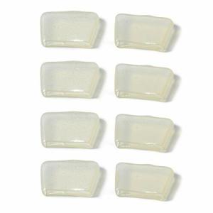 SPEEDWOX 付け替えゴム ガラスプライヤー専用 滑り止め キズ 防止 4ペア 適用先端幅：25mmまで 透明 カバー ラン