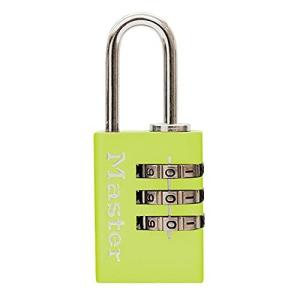 Master Lock  ナンバー可変式南京錠 3桁 620JADGRN グリーン 本体幅23mm シャックル径高さ22mm