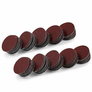 SPEEDWOX サンドペーパー マジック式サンディングペーパー #1000 100枚 25mm 丸型 木工用 穴なし 紙やすり サンディ