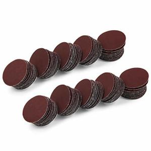 SPEEDWOX サンドペーパー マジック式サンディングペーパー #2000 100枚 25mm 丸型 木工用 穴なし 紙やすり サンディ