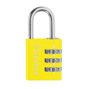 Master Lock  ナンバー可変式南京錠 3桁 630JADYEL 本体幅32mm シャックル径高さ25mm