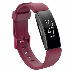Comtax for Fitbit Inspire/Inspire HR ベルト 交換用バンド 柔らかいシリコン替えストラップ 調整可能 多色選択 スポー