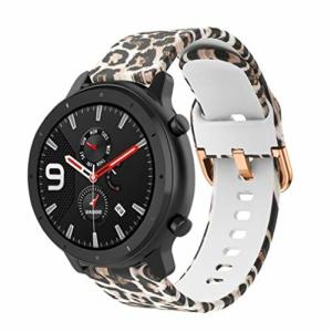 Comtax Compatible with Huami Amazfit Bip/GTR 42mm/ GTS バンド ベルト 20mm 交換用バンド 柔らかいシリコン印刷するバンド