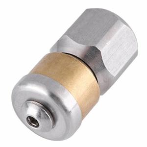 Akozonステンレス鋼ノズル圧力下水道洗浄パイプ排水洗浄ロータリーノズル1 / 4BSPめねじ