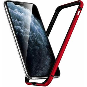 Smoony iPhone 11 / iPhone XR ケース アルミバンパー レンズ保護 耐衝撃 ストラップホール付き (アルミ+シリコン 二重