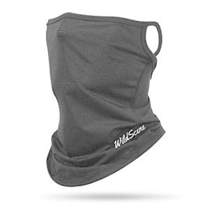 Wild Scene フェイスカバー 耳かけ 冷感 UV カット 口元メッシュ/釣具メーカーが作った洗えるフェイスカバー