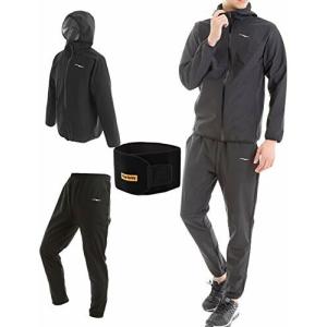 3点セット サウナスーツ メンズ 洗濯可 お腹