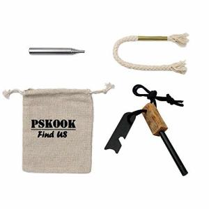 PSKOOK 火打ち石 キャンプ 火打石セット マグネシウム 火起こし ファイヤースターター BBQ キャンプ 緊急災害対