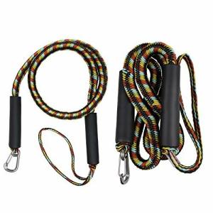 ボートロープ アンカーロープ 係留ロープ ドックライン カヤック カヌー用ロープ 超軽量 伸縮型 2本入 線経9.5