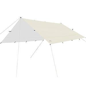 Soomloom レクタタープ 天幕 大型 ループ19箇所 紫外線対策 UVカット シルバーコーティング 防雨 防風 日除け