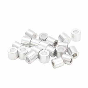 MroMax アルミスリーブ ワイヤーロープアルミスリーブ 継手 ワイヤーロープ径3mm用 20個入り ワイヤロープスリ