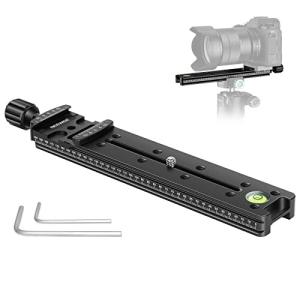 Neewer 200mmプロなレールノードスライド メタル クイックリリースクランプ カメラ用