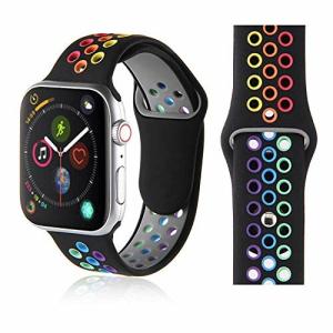 ZENGYQI コンパチブルApple Watch バンド42mm44mm互換性のあるiWatchシリー5/4/3/2/1アップルストラップ40mmソフトシリコ
