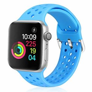 RunostrichはApple Watch バンド38mm 40mm 42mm 44mmに交換可能です。柔軟性 シリカゲル スポーツ 通気性Apple Watch series 5,4,
