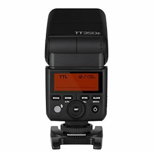 Godox TT350F ミニカメラフラッシュ 2.4G無線伝送搭載 TTL LCDパネル 角度調整可能 ミニ 携帯便利 高速シンクロ 富士
