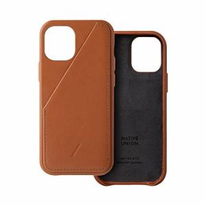 Native Union Clic Card Case スマホケース iPhone 12 mini対応 - イタリアンナッパレザー カードホルダー付き